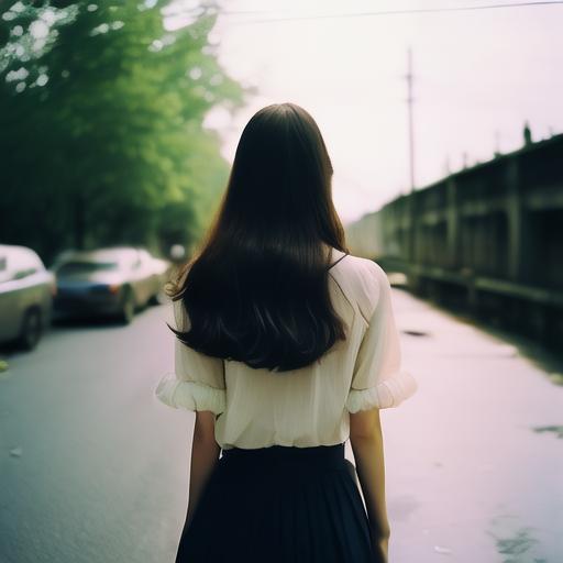 亚洲国产精品久久久久日本竹山梨伤感孤独少女背影唯美意境写真,时光记忆回车桌面